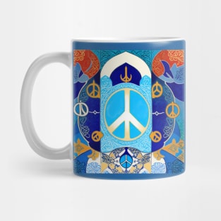 Anti War Peace Sign design protest war peace Israel Palestine Mug